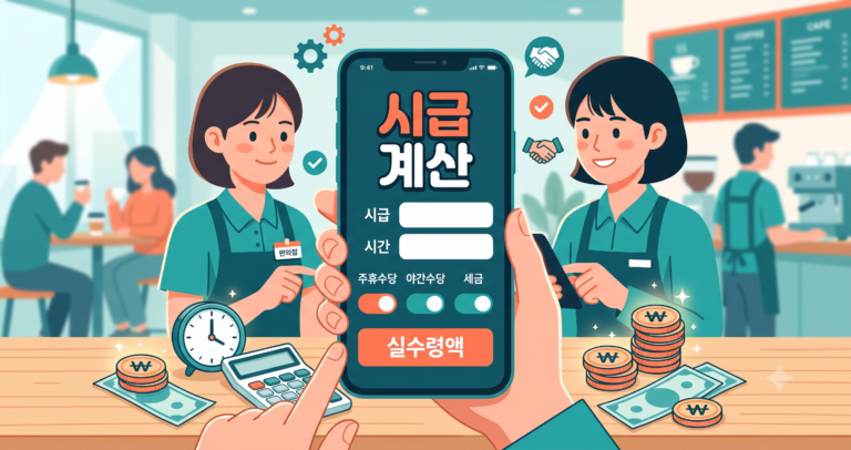 시급 알바비 계산기 – 주휴수당·야간수당 포함 실수령액까지 한번에