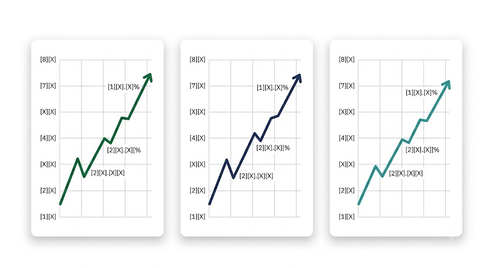 S&P500, 나스닥, 다우존스 지난주 주간 등락률 비교 차트